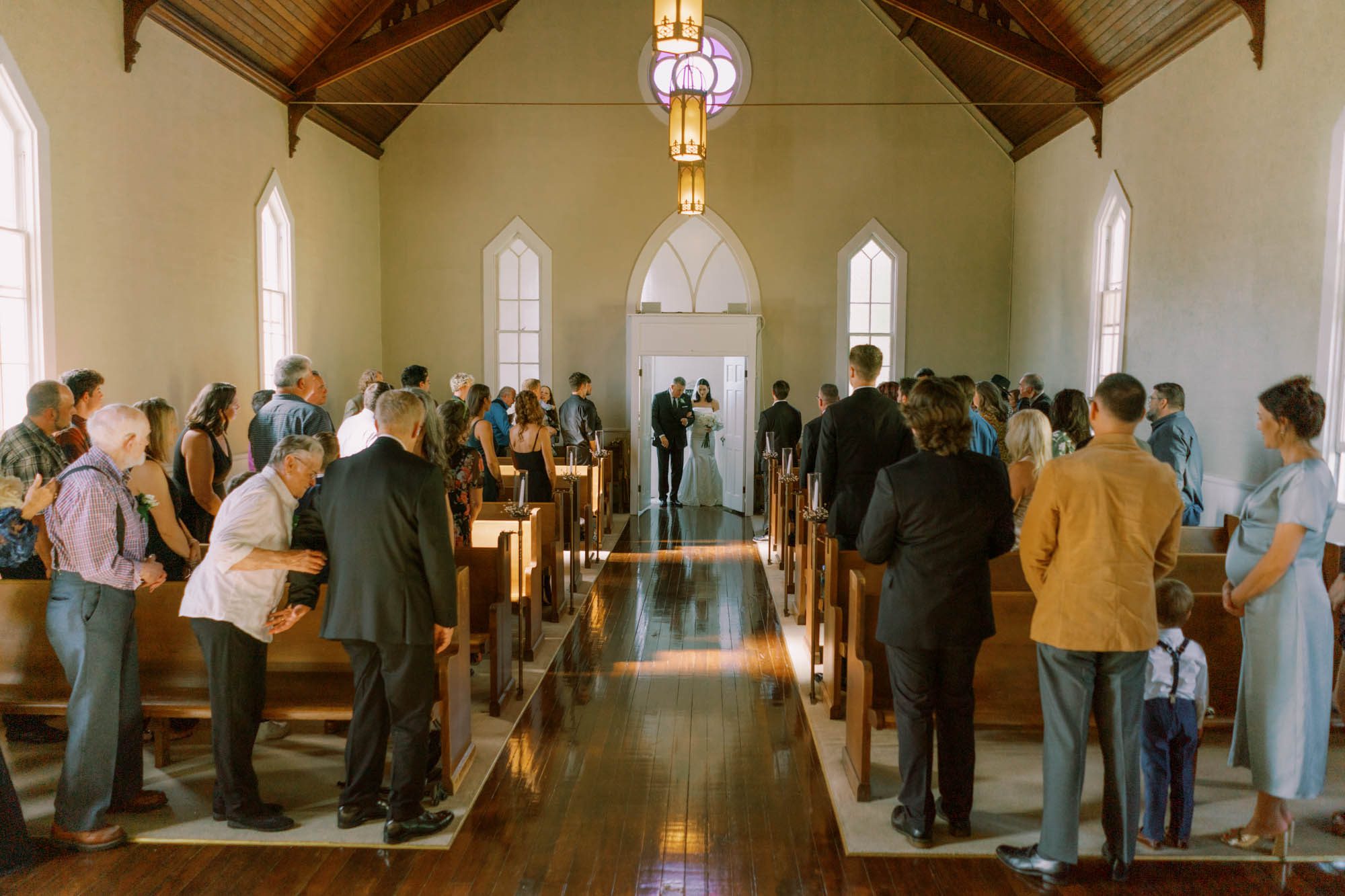 Alexa and Peter's wedding ceremony at Belle Chapel, Snohomish WA