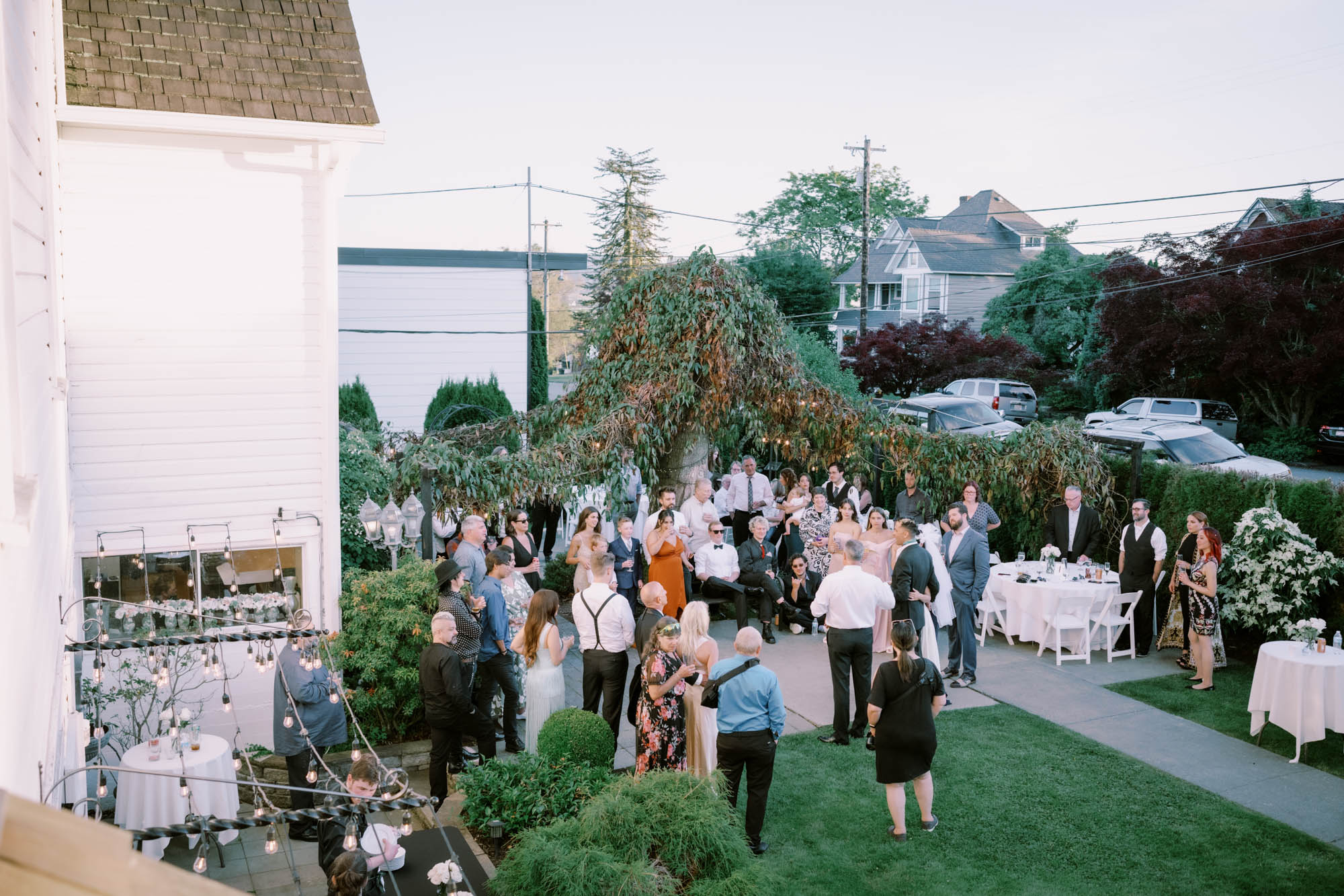 Alexa and Peter's wedding reception at Belle Chapel, Snohomish WA