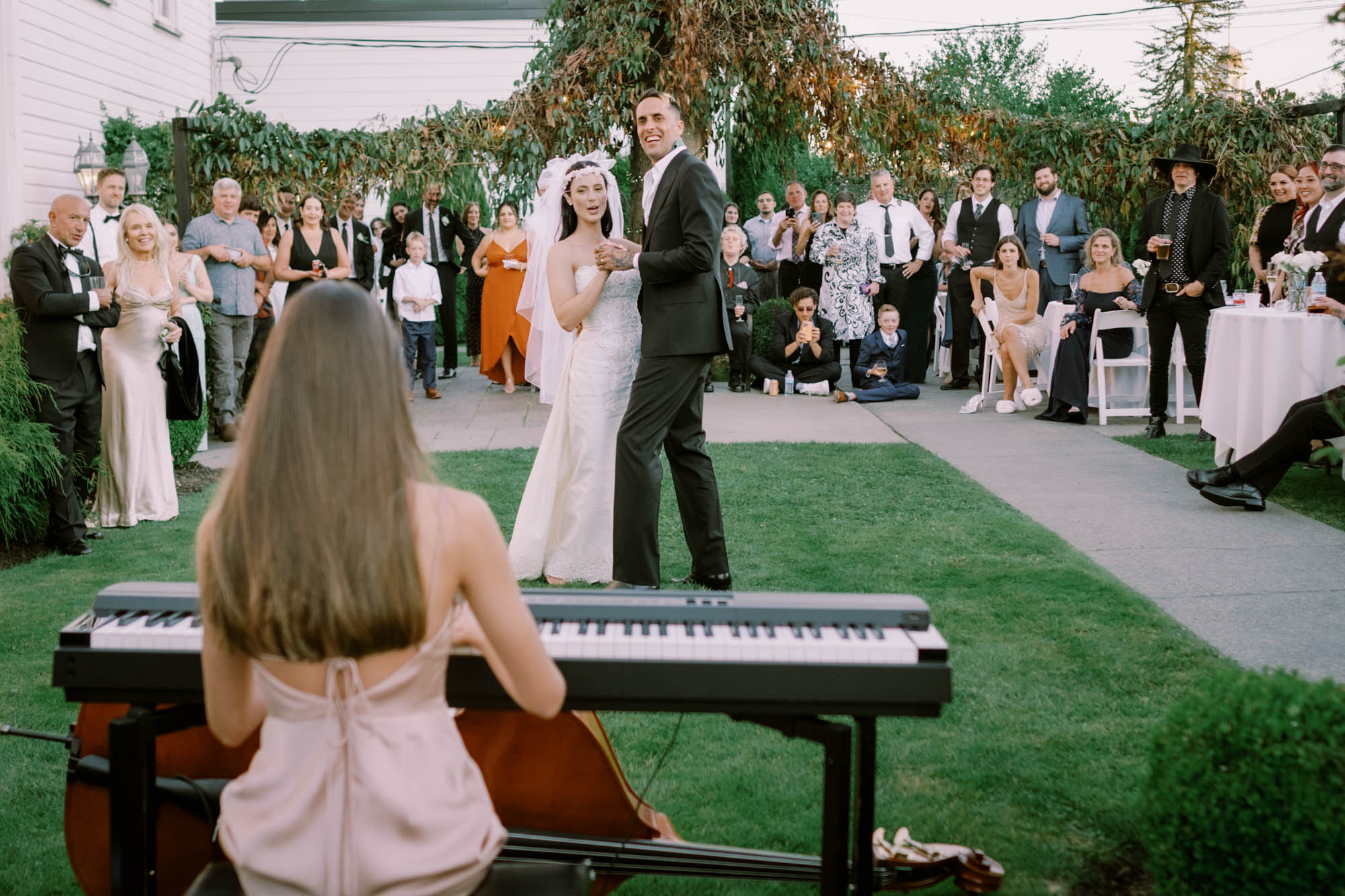 Alexa and Peter's wedding reception at Belle Chapel, Snohomish WA
