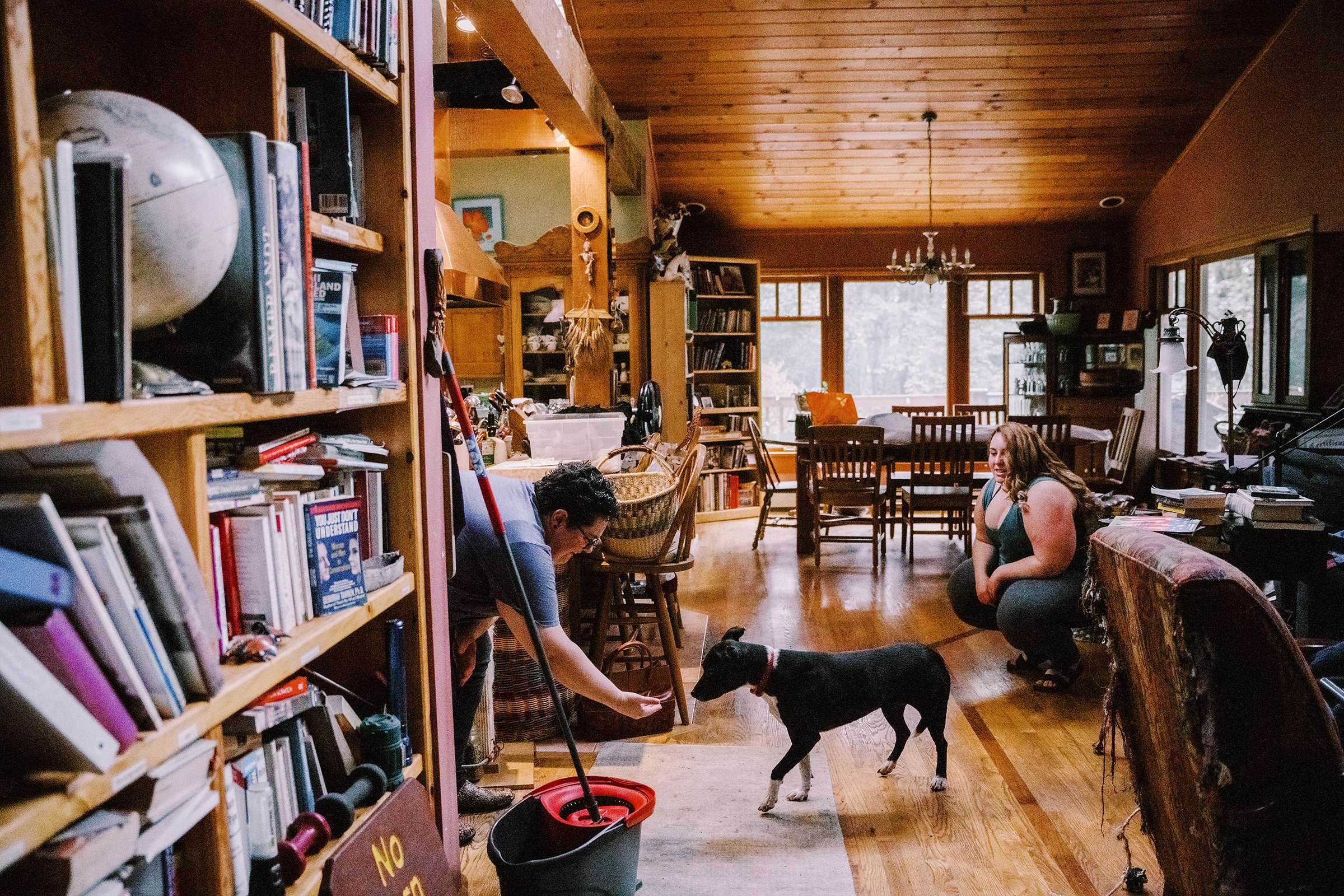 Annika's family getting ready for her wedding.